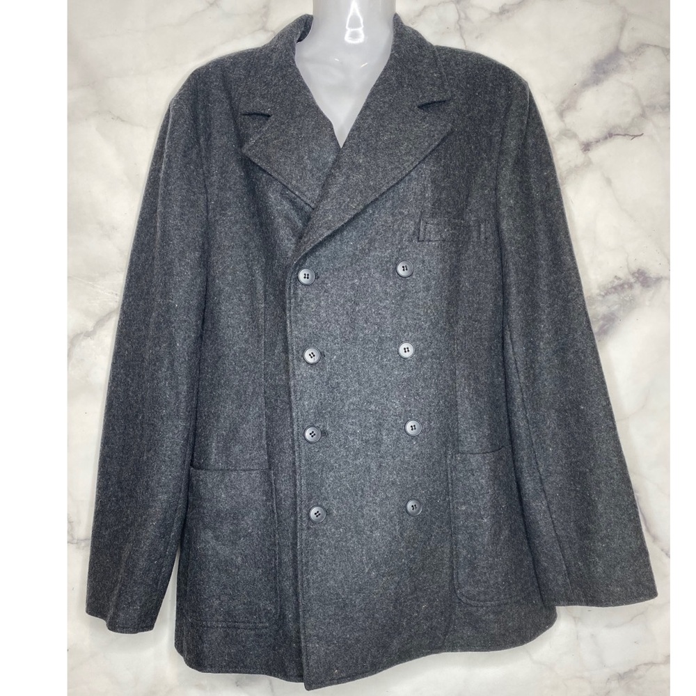 MICHIKO KOSHINO GREY WOOL BLAZER JACKET DESIGNER